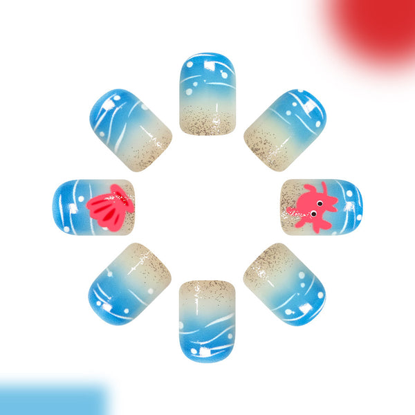 12 Sizes-24 Pcs Press On Nails C1648