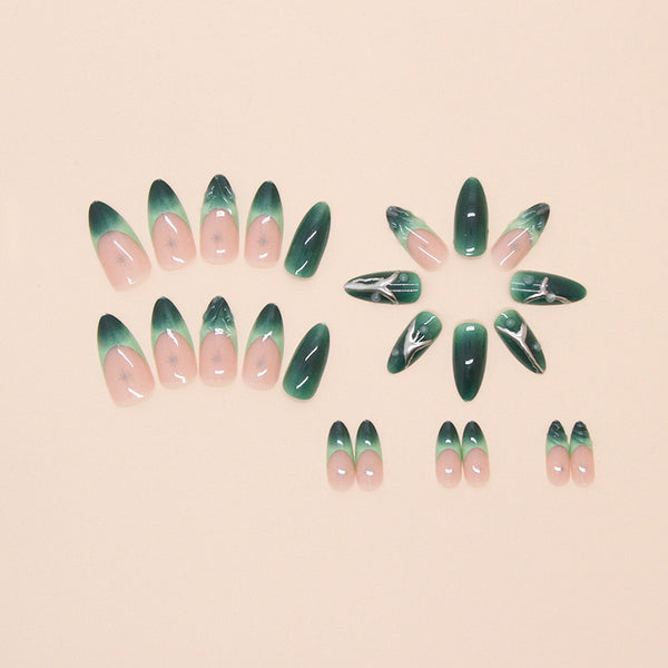 12 Sizes-24 Pcs Press On Nails W1755