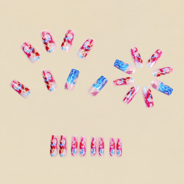12 Sizes-24 Pcs Press On Nails Y994