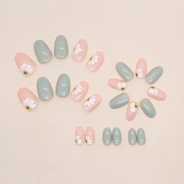 12 Sizes-24 Pcs Press On Nails W1069
