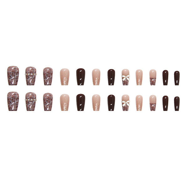 12 Sizes-24 Pcs Press On Nails Z533