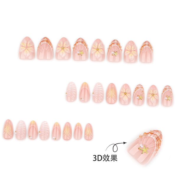 12 Sizes-24 Pcs Press On Nails JP4340