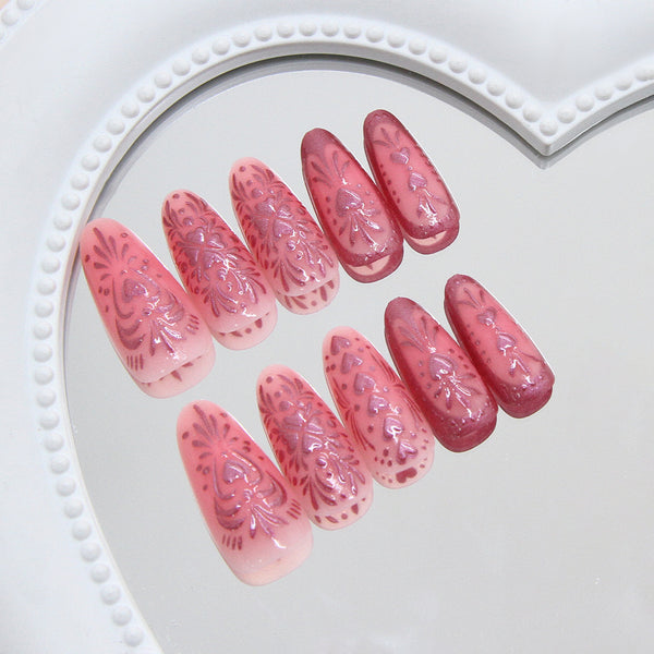 30 Pcs Press On Nails W1969
