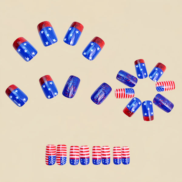12 Sizes-24 Pcs Press On Nails Y1971