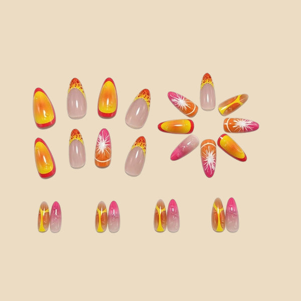 12 Sizes-24 Pcs Press On Nails Y2009