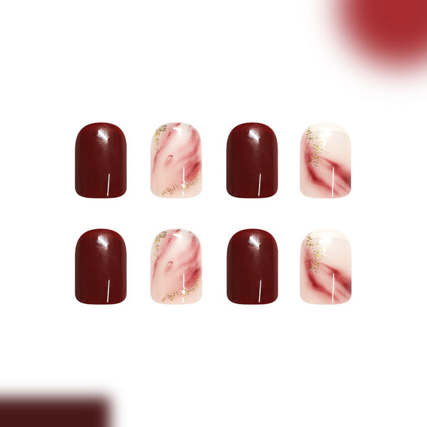 12 Sizes-24 Pcs Press On Nails C1440