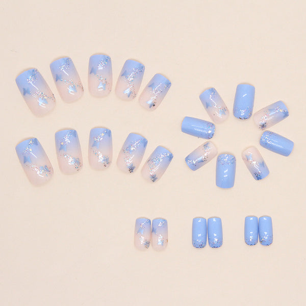 12 Sizes-24 Pcs Press On Nails W504