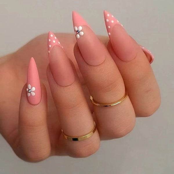 12 Sizes-24 Pcs Press On Nails JP1998