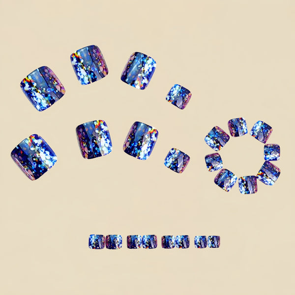 12 Sizes-24 Pcs Press On Nails Y1997