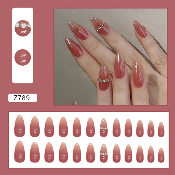 12 Sizes-24 Pcs Press On Nails Z789