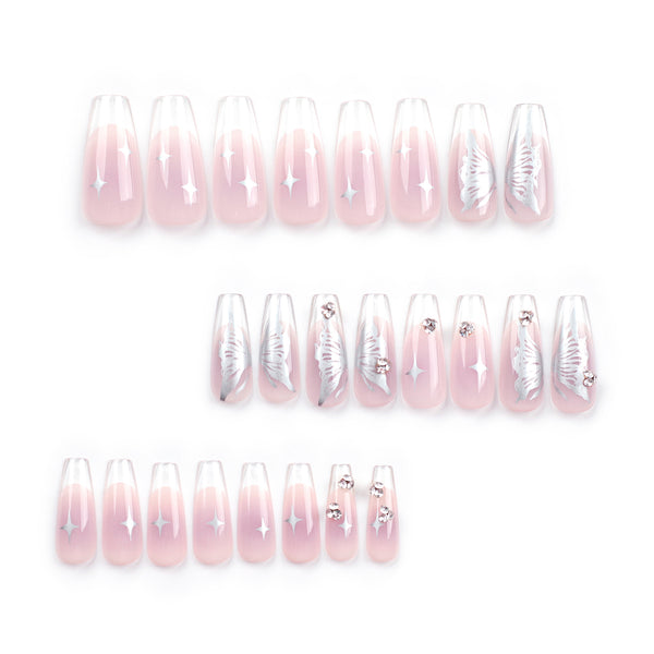 12 Sizes-24 Pcs Press On Nails JP2631