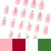 12 Sizes-24 Pcs Press On Nails JP3784