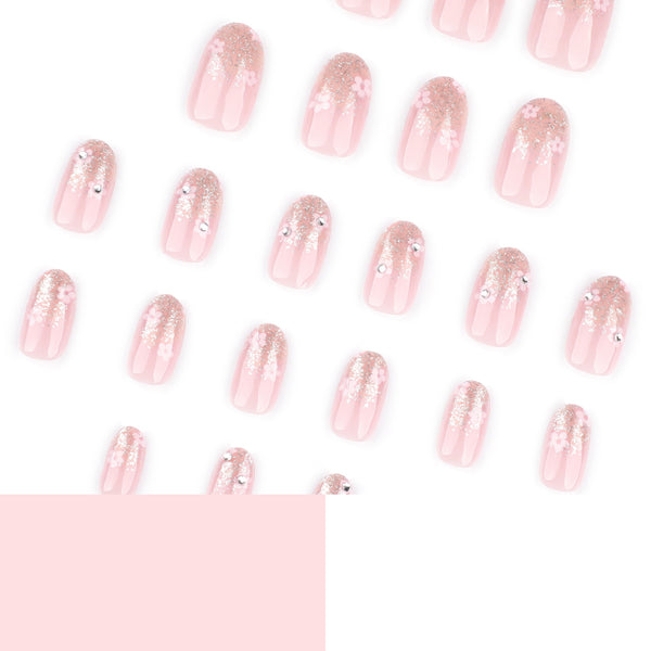 12 Sizes-24 Pcs Press On Nails JP3723