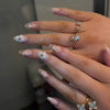 12 Sizes-24 Pcs Press On Nails Z1263