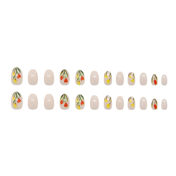 12 Sizes-24 Pcs Press On Nails W2152