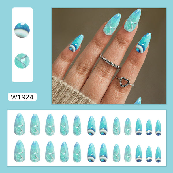 12 Sizes-24 Pcs Press On Nails W1924