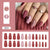 12 Sizes-24 Pcs Press On Nails Z933