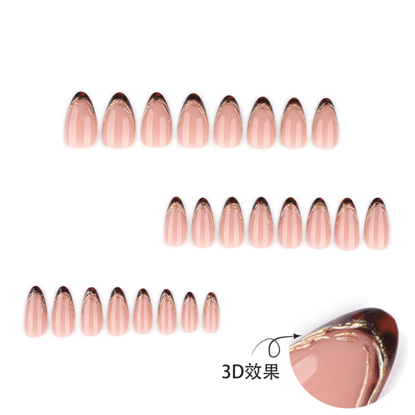 12 Sizes-24 Pcs Press On Nails JP4168