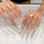 12 Sizes-24 Pcs Press On Nails JP1443
