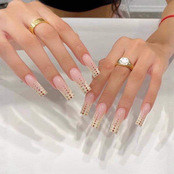 12 Sizes-24 Pcs Press On Nails JP1443