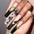 Butterfly French Long Matte Square Press on Nails