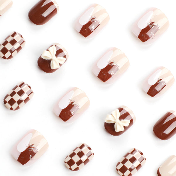 12 Sizes-24 Pcs Press On Nails JP3013