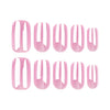 Pink Short Square Press on Nails