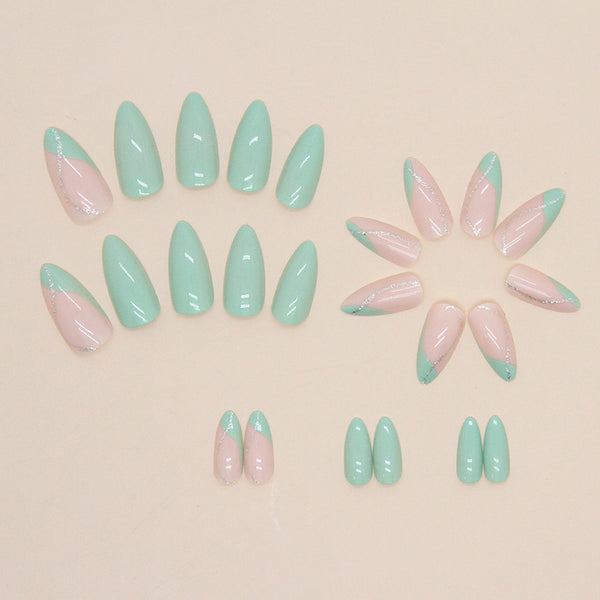 12 Sizes-24 Pcs Press On Nails W622