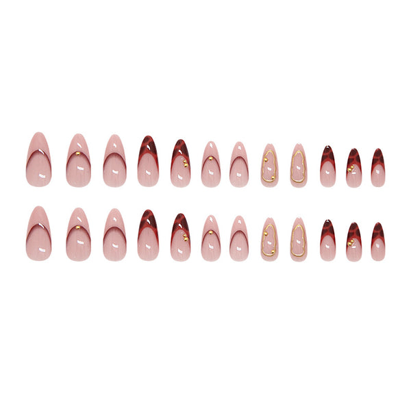 12 Sizes-24 Pcs Press On Nails Z1283