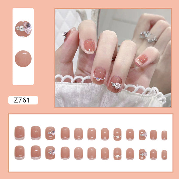 12 Sizes-24 Pcs Press On Nails Z761