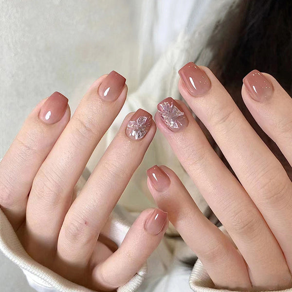 12 Sizes-24 Pcs Press On Nails R815