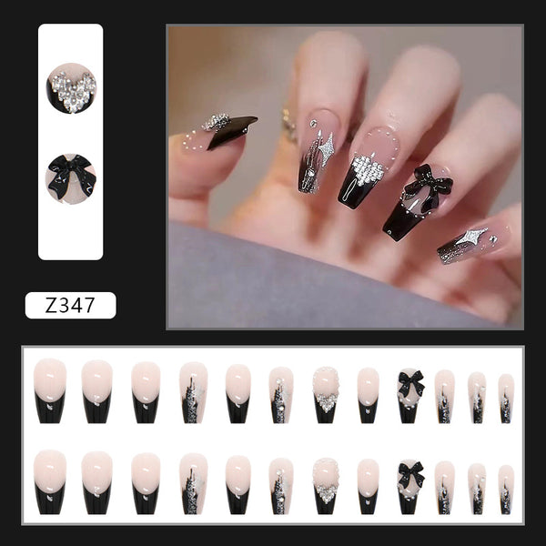 12 Sizes-24 Pcs Press On Nails Z347