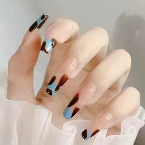 12 Sizes-24 Pcs Press On Nails W069