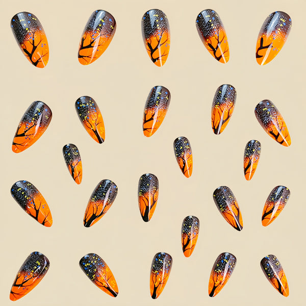 12 Sizes-24 Pcs Press On Nails Y429