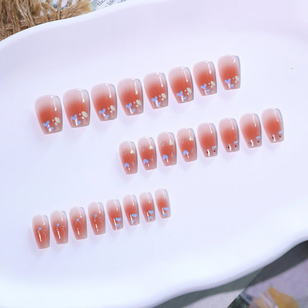 12 Sizes-24 Pcs Press On Nails JL0691