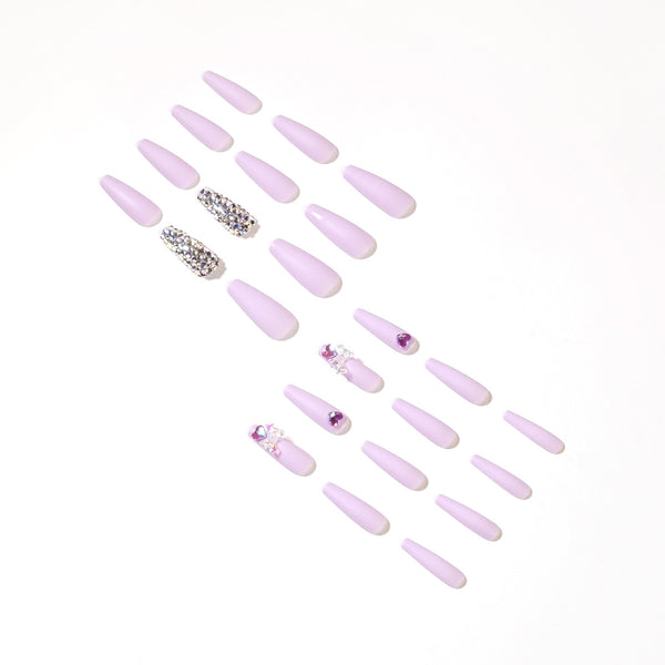 12 Sizes-24 Pcs Press On Nails JP1308