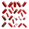 12 Sizes-24 Pcs Press On Nails Y1218