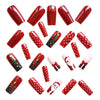 12 Sizes-24 Pcs Press On Nails Y1218