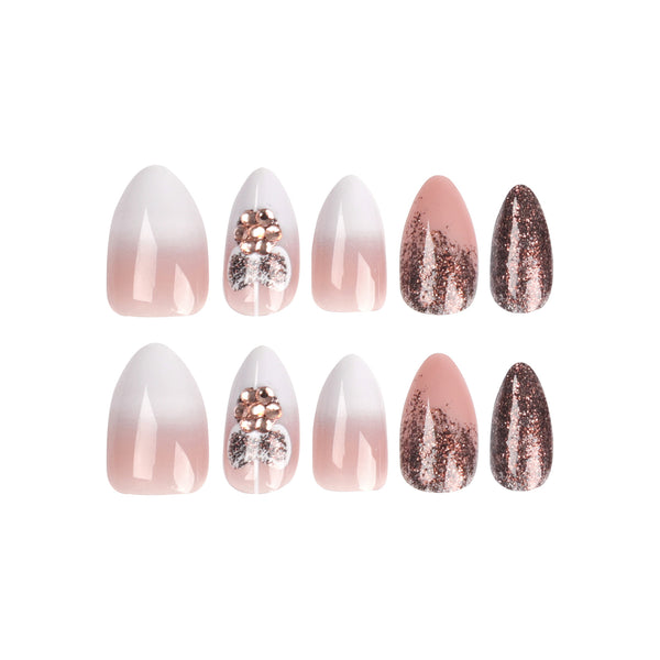 12 Sizes-24 Pcs Press On Nails JP2697