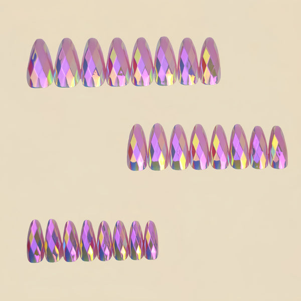 12 Sizes-24 Pcs Press On Nails Y1335