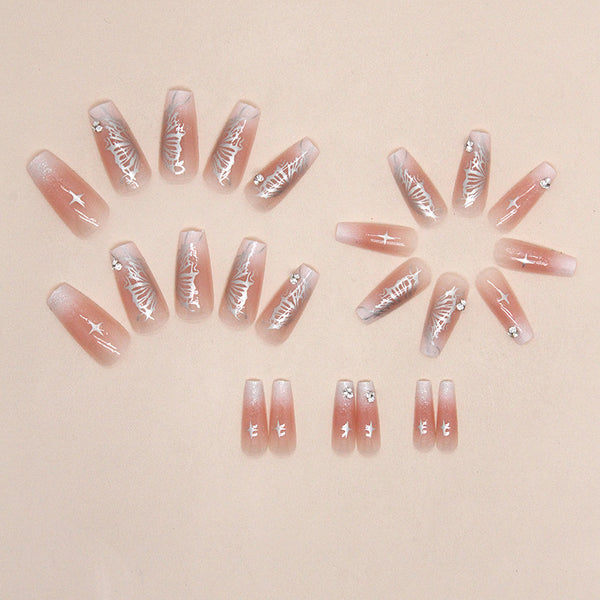 12 Sizes-24 Pcs Press On Nails Z812