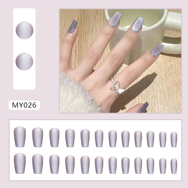 12 Sizes-24 Pcs Press On Nails MY026