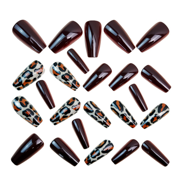 12 Sizes-24 Pcs Press On Nails Y1756