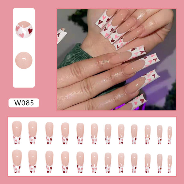 12 Sizes-24 Pcs Press On Nails W085