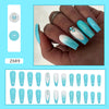 12 Sizes-24 Pcs Press On Nails Z689