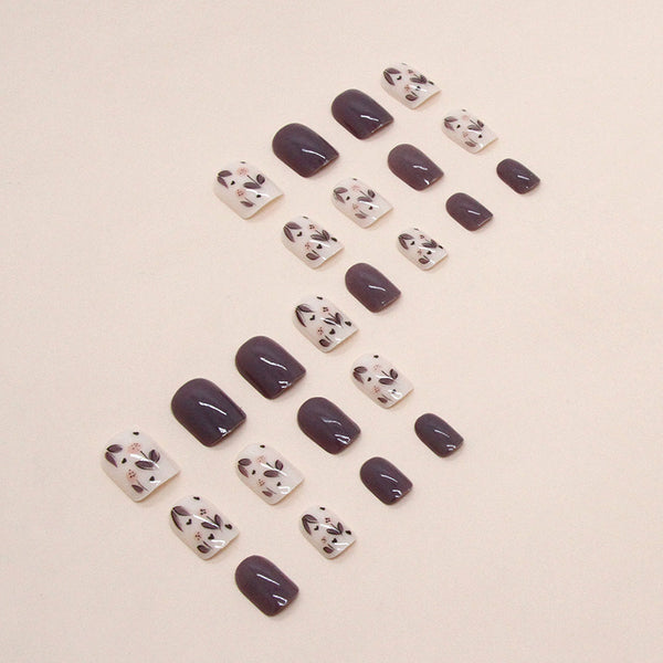 12 Sizes-24 Pcs Press On Nails W1137