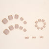 12 Sizes-24 Pcs Press On Nails F040