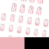 12 Sizes-24 Pcs Press On Nails JP3241
