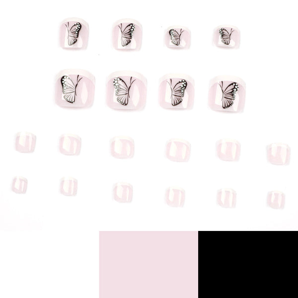 12 Sizes-24 Pcs Press On Nails JP1660