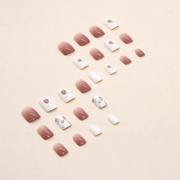 12 Sizes-24 Pcs Press On Nails R759